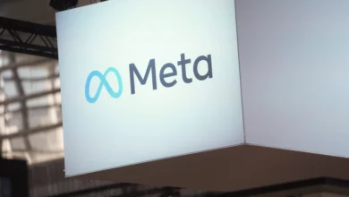 ARCHIVO – EL logotipo de Meta en la feria Vivatech en París, Francia, el 14 de junio de 2023. (AP Foto/Thibault Camus, Archivo)