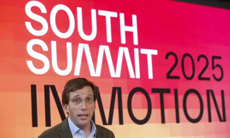 El alcalde de Madrid, José Luis Martínez-Almeida, en la presentación de la 14ª edición de South Summit.-EFE/ Blanca Millez